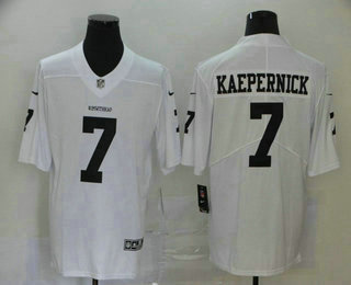 #IMWITHKAP 7 Colin Kaepernick White 2017 Vapor Untouchable Stitched Nike Limited Jersey