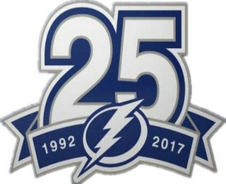 1992-2017 Tampa Bay Lightnings 20th Anniversary Jersey Patch