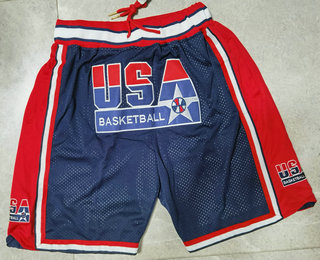 1992 Team USA Olympics Navy Blue Shorts 01