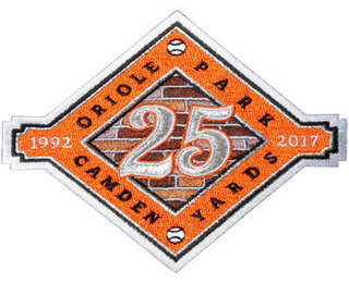 2017 Baltimore Orioles Camden Yards 25th Anniversary Commemorative Patch