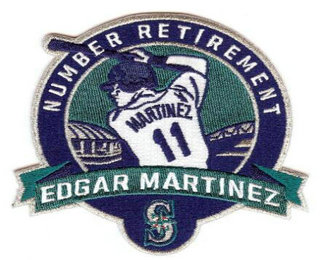 2017 Seattle Mariners 11 Edgar Martinez Retirement Patch