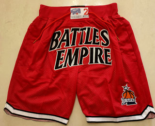 Battles Empire Red Just Don Shorts Swingman Shorts