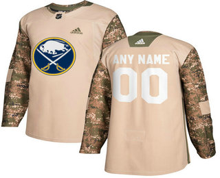 Buffalo Sabres Camo Adidas Veterans Day Custom Practice Jersey