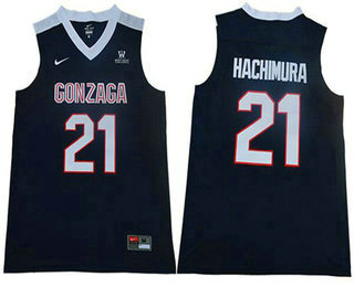 Bulldogs #21 Rui Hachimura Navy Blue Basketball Stitched NCAA Jersey