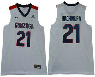 Bulldogs #21 Rui Hachimura White Basketball Stitched NCAA Jersey