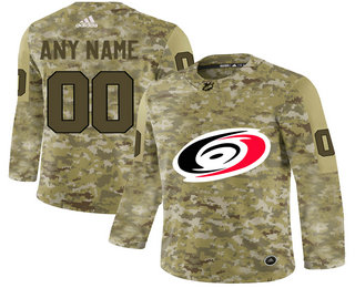 Carolina Hurricanes Camo Men's Customized Adidas Jersey