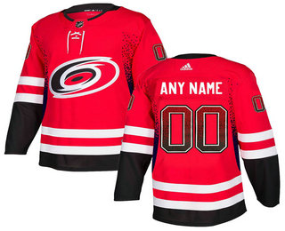 Carolina Hurricanes Red Men's Customized Drift Fashion Adidas Jersey