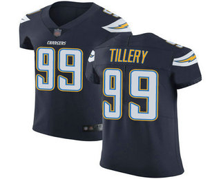 Chargers #99 Jerry Tillery Navy Blue Team Color Men's Stitched Football Vapor Untouchable Elite Jersey