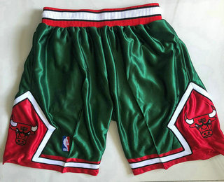 Chicago Bulls Green AU Throwback Just Don Shorts