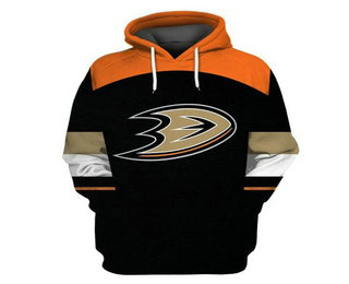 Ducks Black All Stitched Hooded Sweatshirt