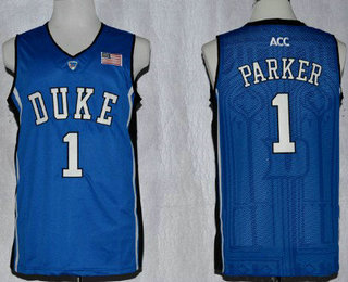 Duke Blue Devils #1 Jabari Parker Blue Jersey