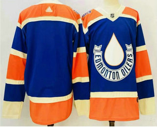 Edmonton Oilers Blank Royal Blue 2023 Heritage Classic Team Jersey