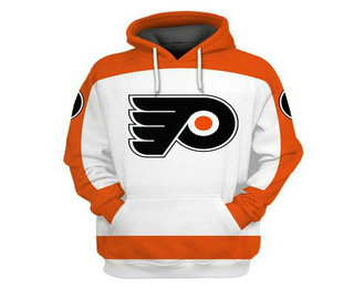 Flyers White All Stitched Hooded Sweatshirt