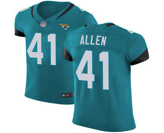 Jaguars #41 Josh Allen Teal Green Alternate Men's Stitched Football Vapor Untouchable Elite Jersey