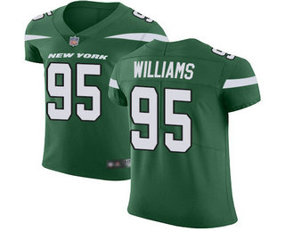 Jets #95 Quinnen Williams Green Team Color Men's Stitched Football Vapor Untouchable Elite Jersey