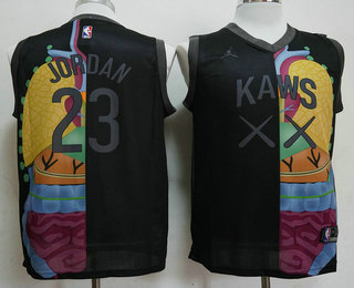 KAWS x Jordan 23 Michael Jordan Black NBA Jersey