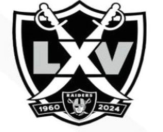 Las Vegas Raiders 65TH Season Patch