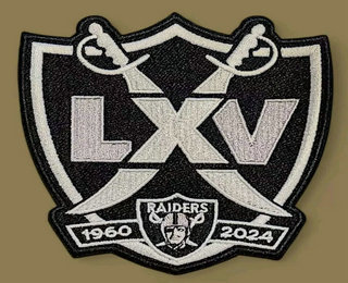 Las Vegas Raiders 65TH Season Stitched Patch