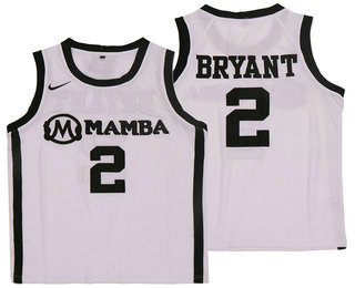 Mamba #2 Gigi White Kobe Bryant Daughter Nike Swingman Jersey