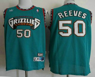 Memphis Grizzlies #50 Bryant Reeves ABA Hardwood Classics Green Throwback Swingman Jersey