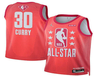 Men's 2022 All-Star #30 Stephen Curry Maroon Stitched Basketball Jersey