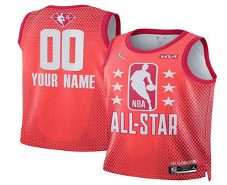 Men's 2022 All-Star Active Player Custom Maroon Stitched Basketball Jersey