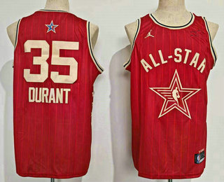 Men's 2024 All Star Phoenix Suns #35 Kevin Durant Crimson Stitched Basketball Jersey