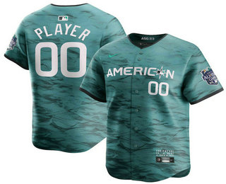 Men's ACTIVE PLAYER Custom Teal 2023 All Star Cool Base Stitched MLB Jersey