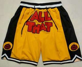 Men's ALL THAT Yellow Just Don Swingman Shorts