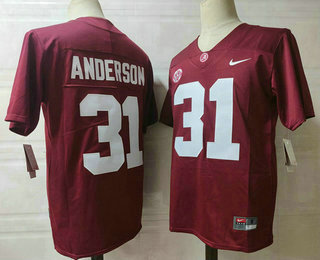 Men's Alabama Crimson Tide #31 Will Anderson Jr Limited Red College Football Jersey
