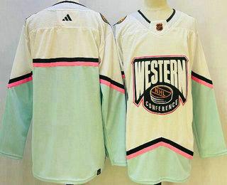 Men's All Star Game Western Conference 2023 White Stitched Hockey Jersey
