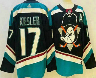 Men's Anaheim Ducks #17 Ryan Kesler Black Alternate Authentic Jersey