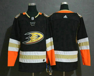 Men's Anaheim Ducks Blank Black Drift Fashion Adidas Stitched NHL Jersey