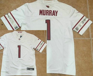 Men's Arizona Cardinals #1 Kyler Murray Limited White FUSE Vapor Jersey