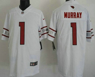 Men's Arizona Cardinals #1 Kyler Murray Limited White Vapor Jersey