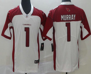 Men's Arizona Cardinals #1 Kyler Murray Limited White Vapor Untouchable Jersey