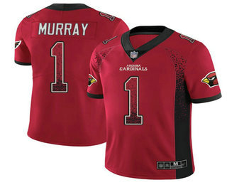 Men's Arizona Cardinals #1 Kyler Murray Red 2019 Fashion Drift Color Rush Stitched NFL Nike Limited Jersey