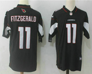 Men's Arizona Cardinals #11 Larry Fitzgerald Black 2017 Vapor Untouchable Stitched NFL Nike Limited Jersey