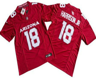 Men's Arizona Cardinals #18 Marvin Harrison Jr Limited Red FUSE Vapor Jersey