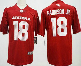 Men's Arizona Cardinals #18 Marvin Harrison Jr Limited Red Vapor Jersey