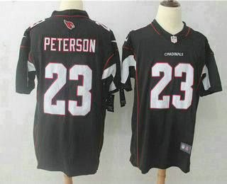 Men's Arizona Cardinals #23 Adrian Peterson Black 2017 Vapor Untouchable Stitched NFL Nike Limited Jersey