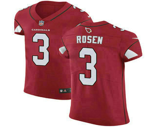 Men's Arizona Cardinals #3 Josh Rosen Red Team Color 2018 Vapor Untouchable Stitched NFL Nike Elite Jersey