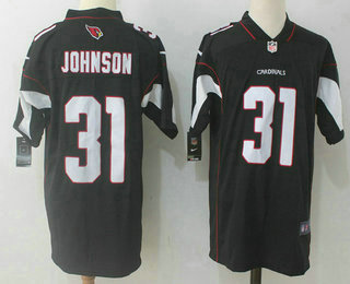 Men's Arizona Cardinals #31 David Johnson Black 2017 Vapor Untouchable Stitched NFL Nike Limited Jersey