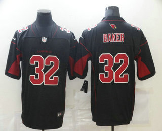 Men's Arizona Cardinals #32 Budda Baker Black 2016 Color Rush Stitched NFL Nike Limited Jersey