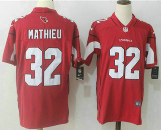 Men's Arizona Cardinals #32 Tyrann Mathieu Red 2017 Vapor Untouchable Stitched NFL Nike Limited Jersey