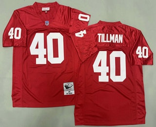 Men's Arizona Cardinals #40 Pat Tillman Red 2000 Throwback Jersey