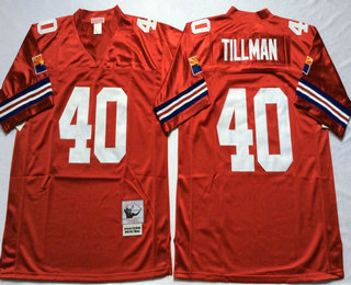 Men's Arizona Cardinals #40 Pat Tillman Red Throwback Jersey by Mitchell & Ness