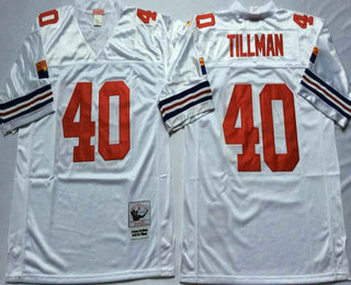 Men's Arizona Cardinals #40 Pat Tillman White Throwback Jersey by Mitchell & Ness