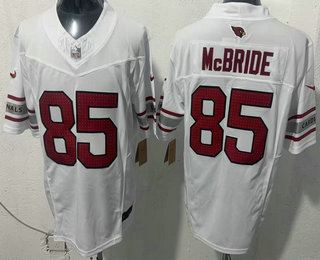 Men's Arizona Cardinals #85 Trey McBride Limited White FUSE Vapor Jersey