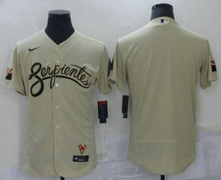 Men's Arizona Diamondback Blank Gold 2021 City Connect Stitched MLB Flex Base Nike Jersey